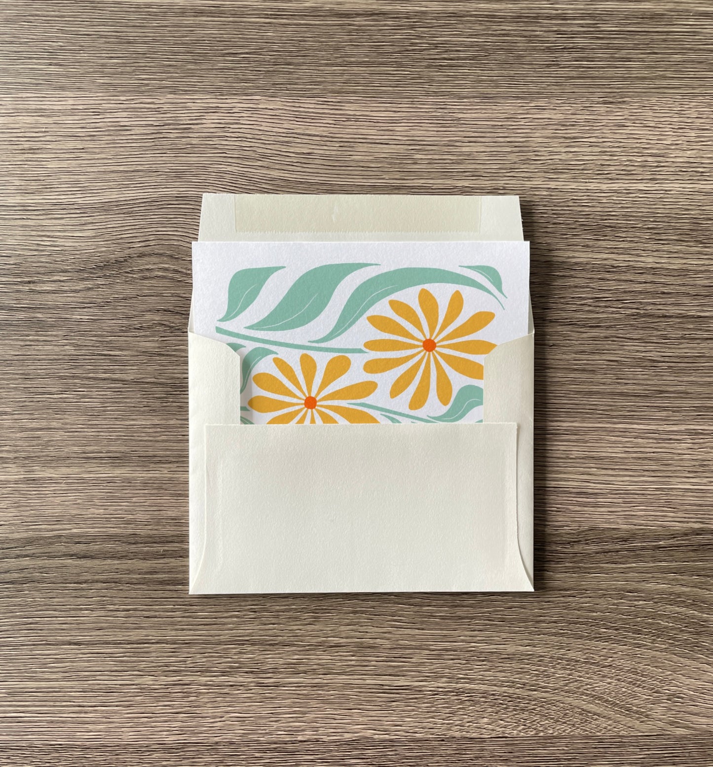 calendula greeting card