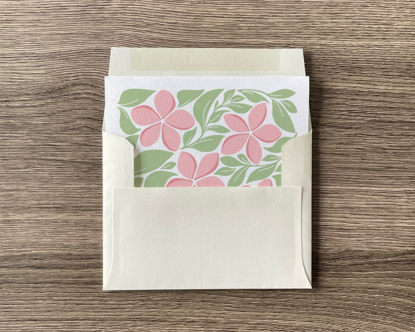 plumeria greeting card