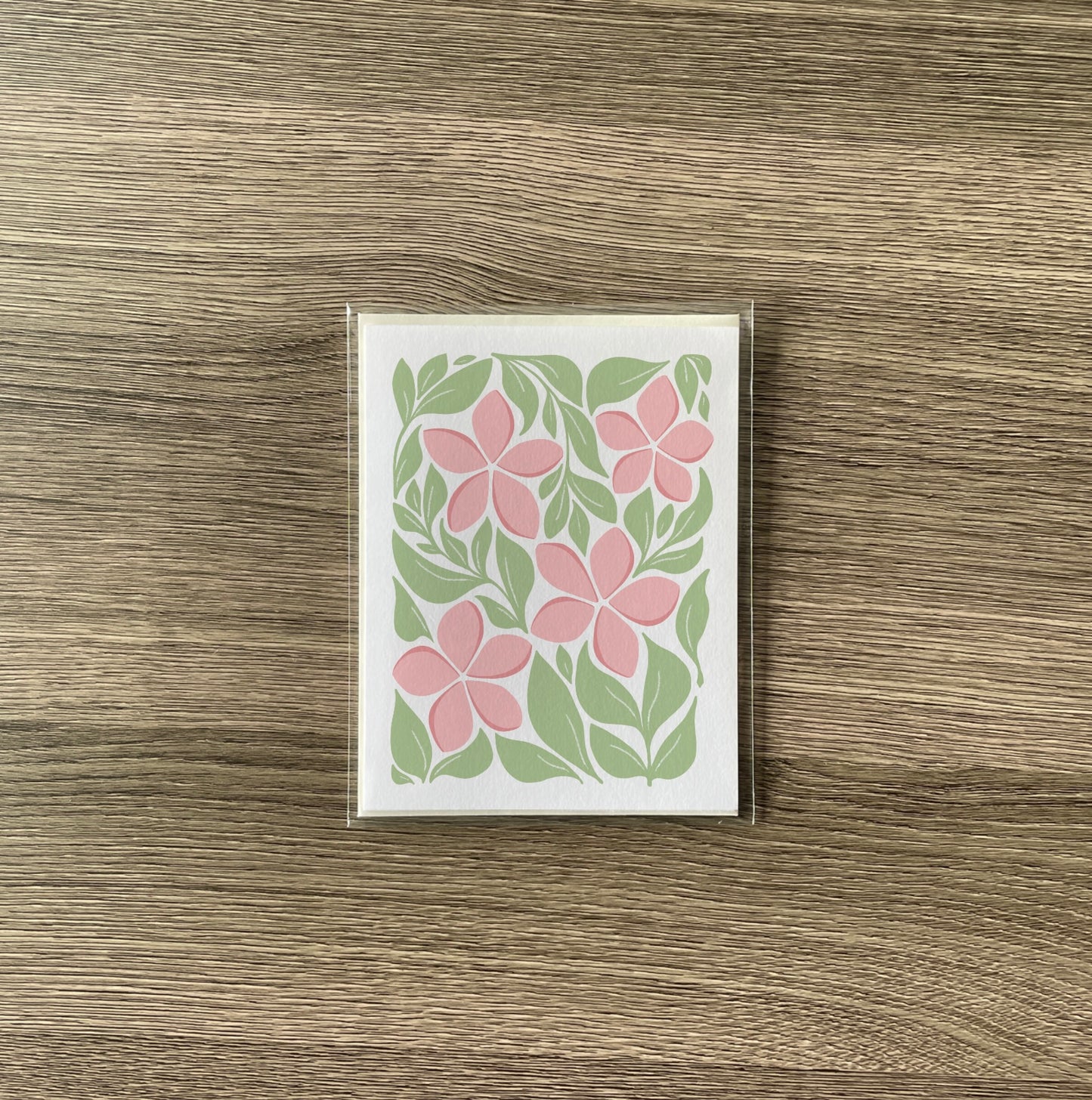 plumeria greeting card