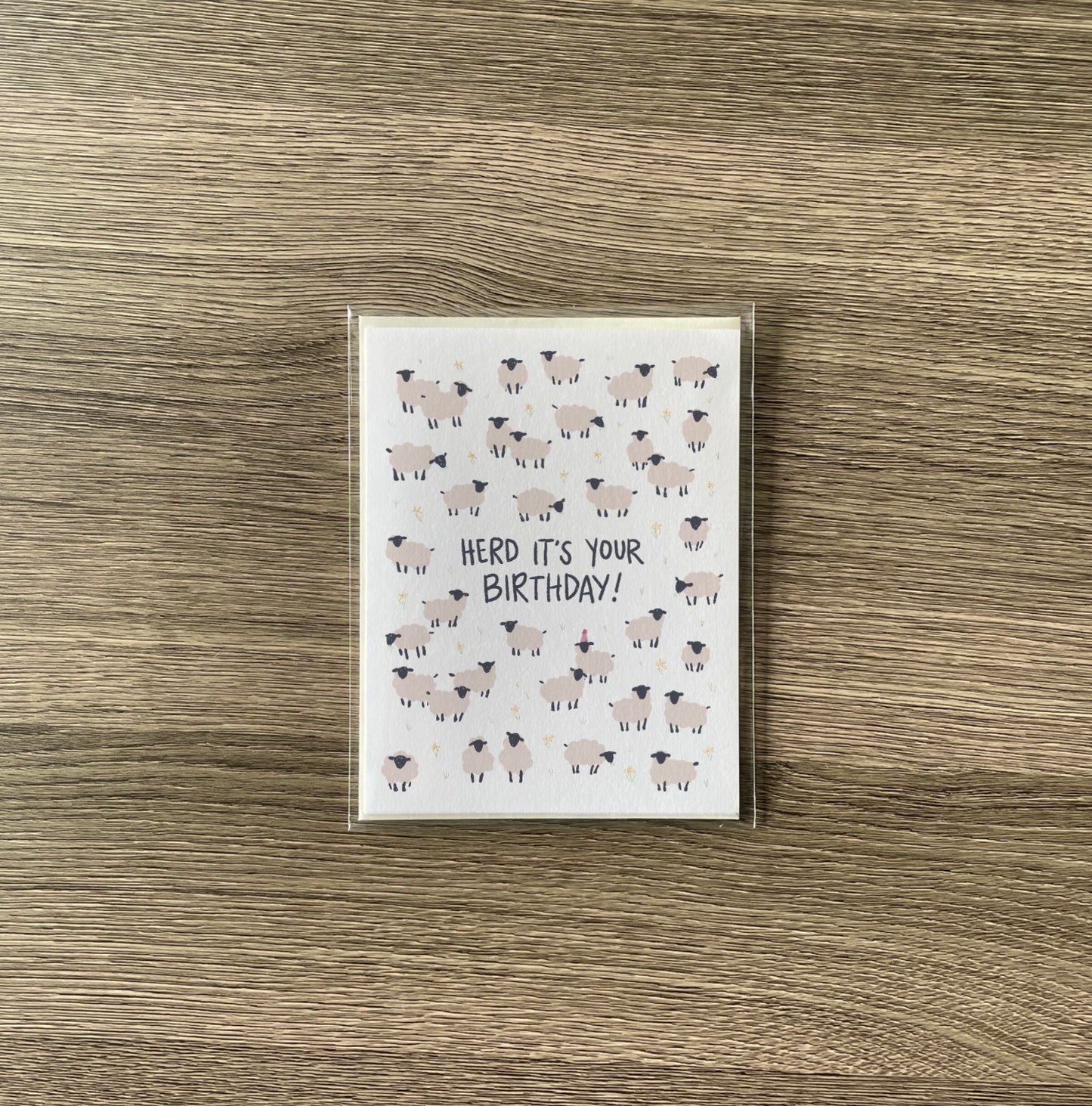 ‘herd it's your birthday!’ birthday card