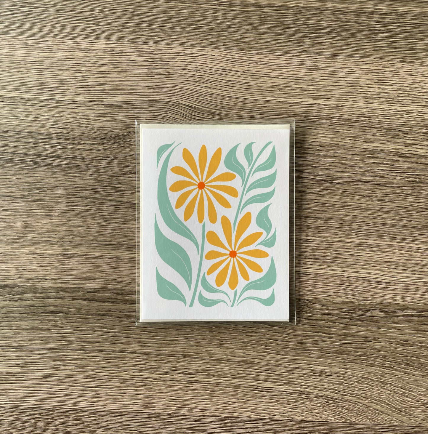 calendula greeting card