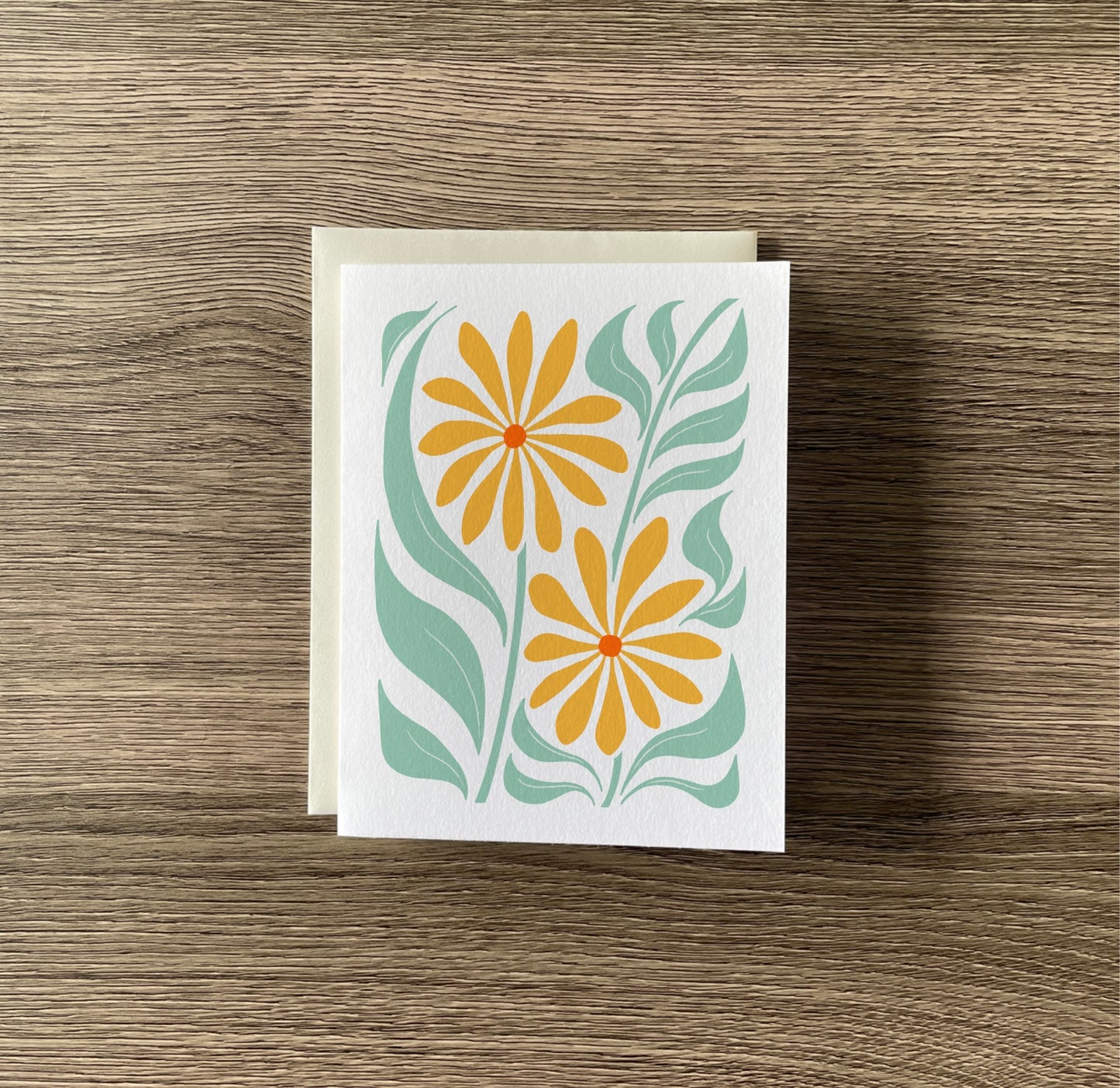 calendula greeting card