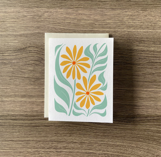 calendula greeting card