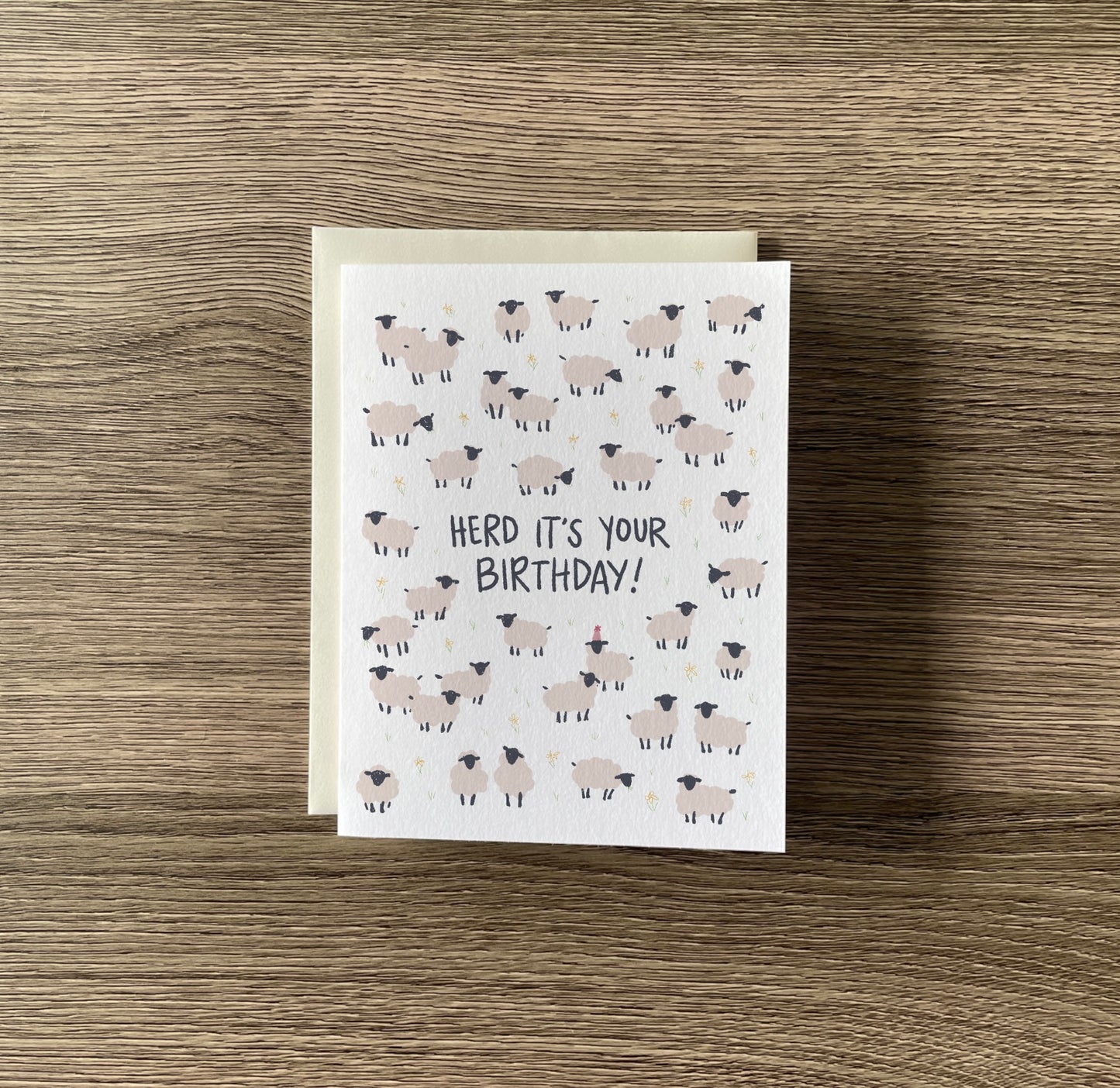 ‘herd it's your birthday!’ birthday card