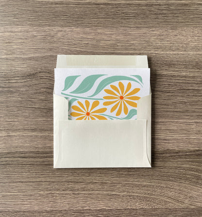 calendula greeting card